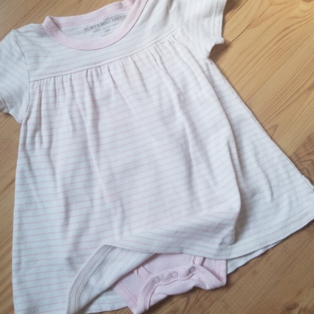🐞12 mos. BURT BEES cotton dress
